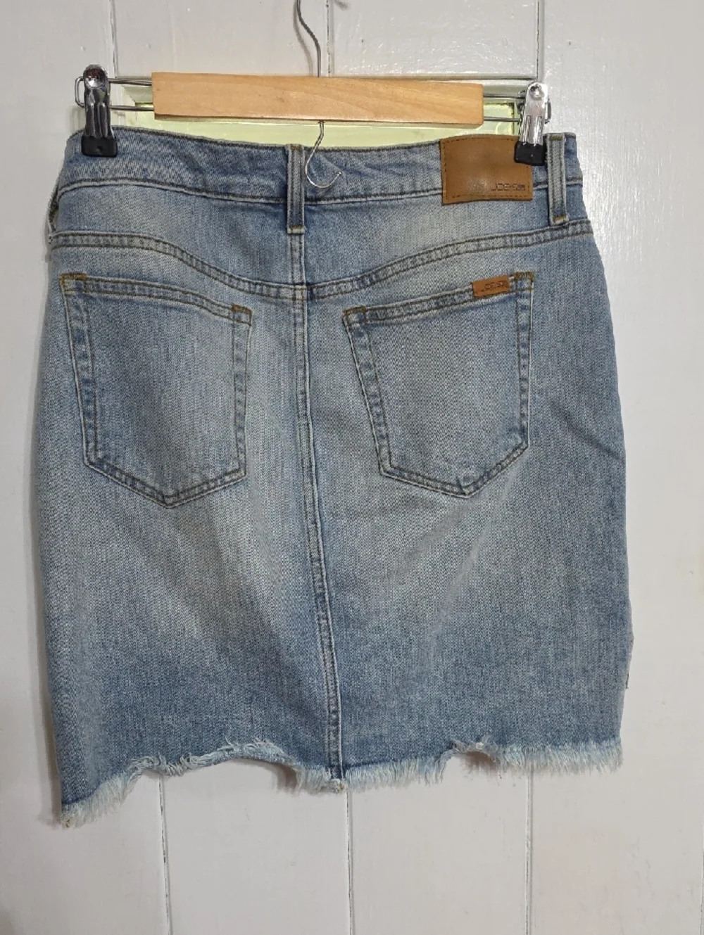 Joe's Collector's Edition Women's Denim Skirt Light Wash Frayed Hem‎ Sz 29 EUC